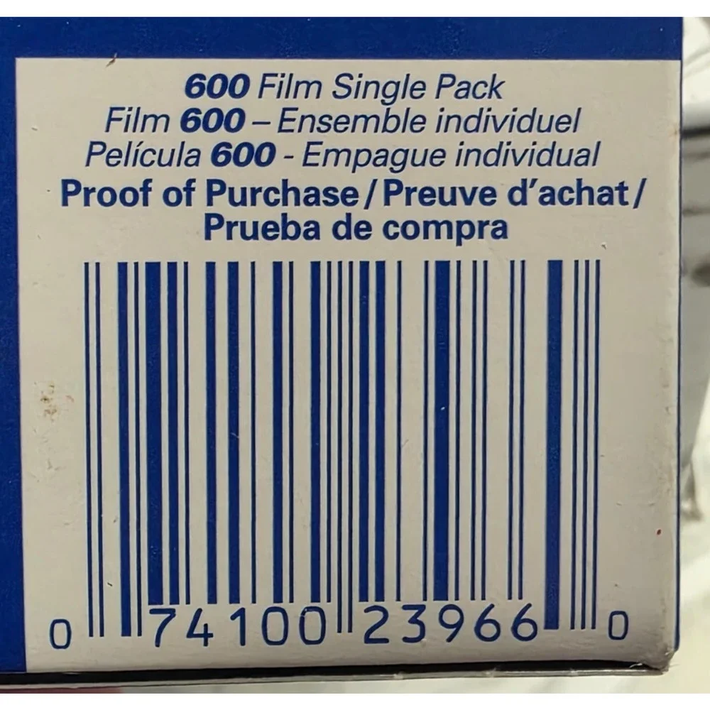 Polaroid 600 Platinum Instant Film, 10 Photos, New in Package, Exp. 7/2001